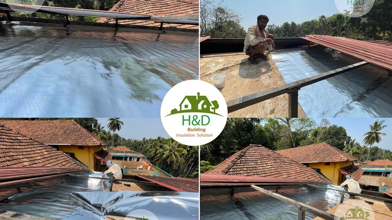 Roof cooling sheet #cool roof #roofcoolingideas #coolsheets