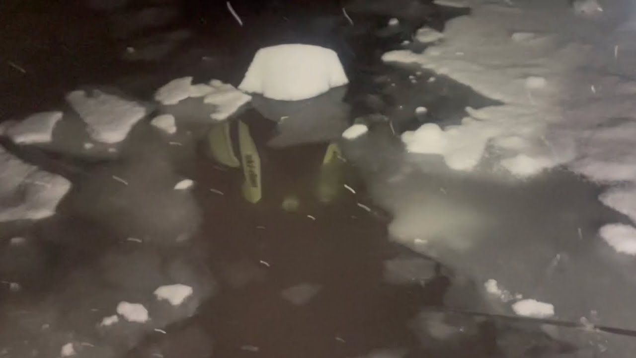 Snowmobile Under The Water! #recovery #snowmobile #winch #underwater #skidoo #beaverdam
