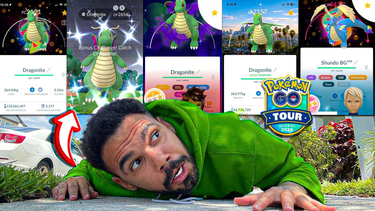 GoTour Ep.2: OS PRIMEIROS DRAGONITE *SHINIES* CHEGARAM... NOVO FUNDO ULTRA RARO!!!