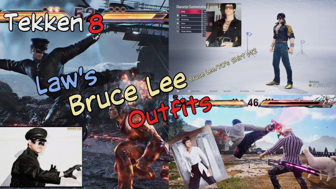 Tekken 8 | Bruce Lee Inspired Oufits |Law