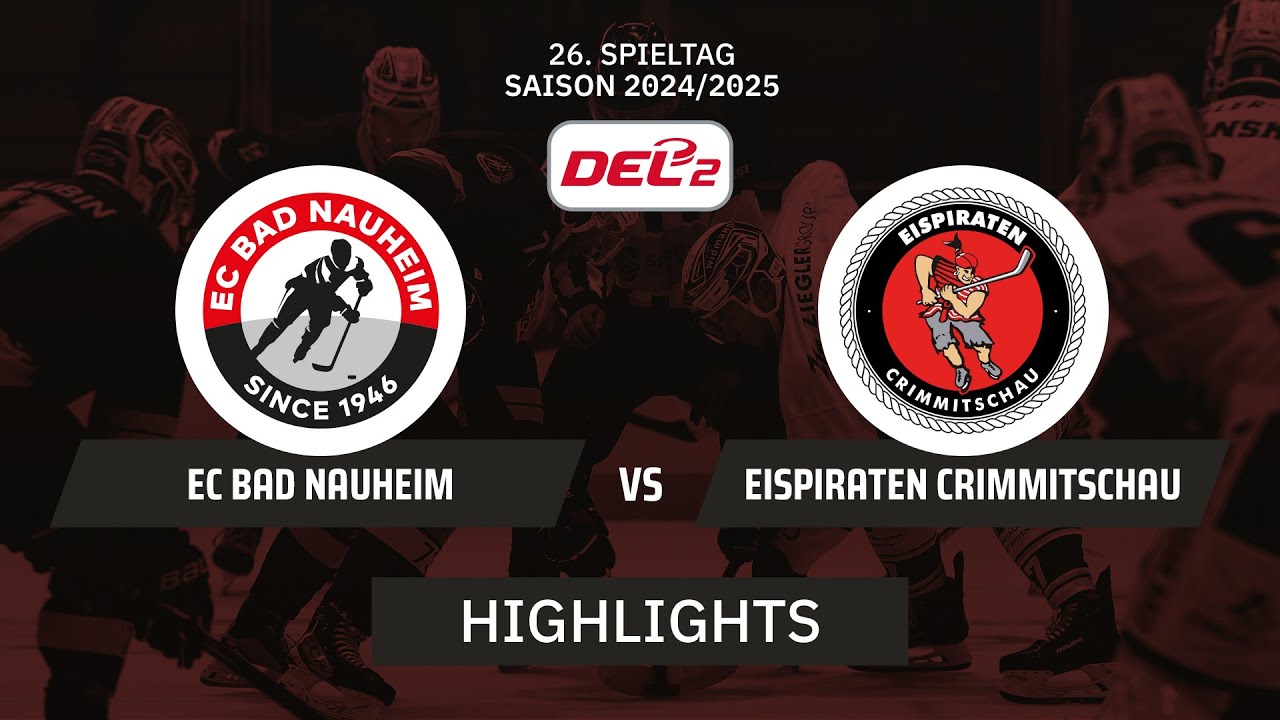 DEL2: EC Bad Nauheim vs. Eispiraten Crimmitschau I Highlights - 26. Spieltag | SDTV Eishockey