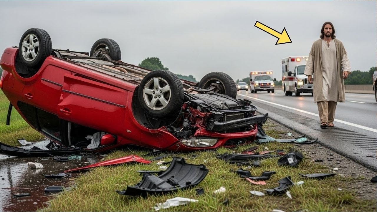 Um paramédico afirmou ter visto Jesus em um acidente… o que aconteceu salvou uma família inteira
