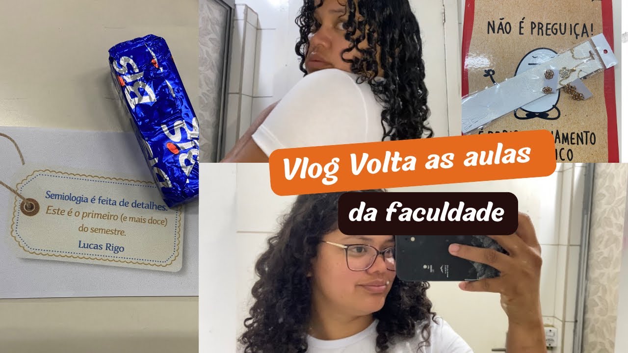 Vlog volta as aulas da faculdade, arrume se comigo , finalização , avagem 