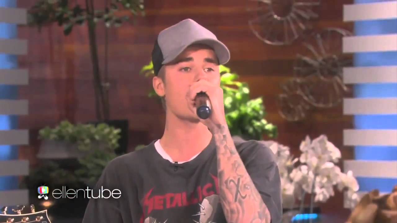 Justin Bieber singing 