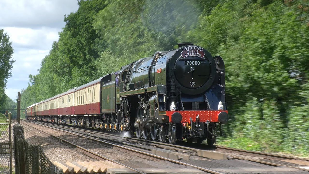 70000 Britannia visits the Bluebell Railway & Kent on the 'Wedding Belle Express' - 23 & 25.05.25
