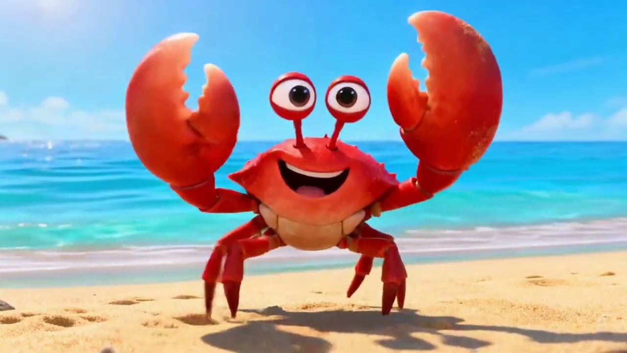Siri the Crab’s Beach Dance! 🦀🌊 Catchy Nursery Rhyme for Kids | Little Derek World