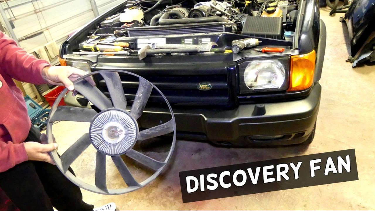 LAND ROVER DISCOVERY RADIATOR FAN CLUTCH REMOVAL REPLACEMENT