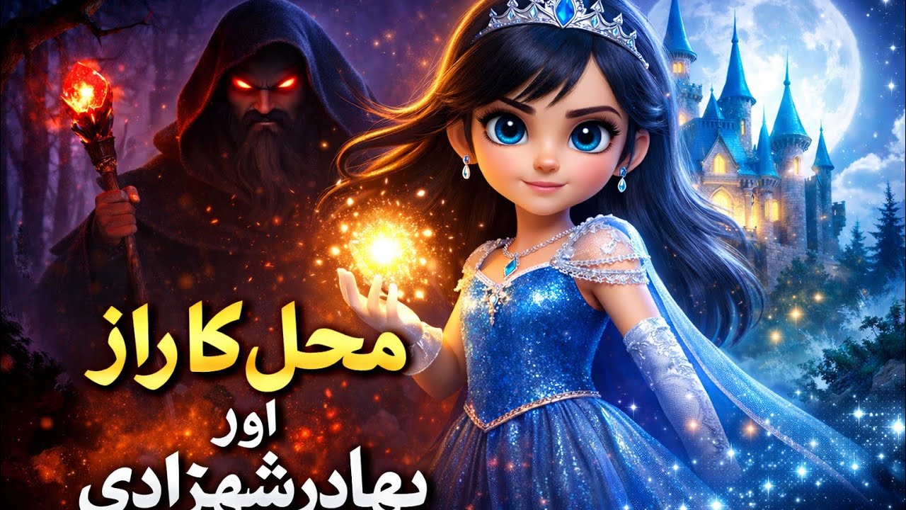 رازوں کی شہزادی اور اندھیرے کا جادو#PrincessStory#FantasyCartoon#bedtimesto #shorts 