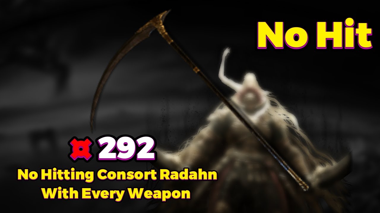 Obsidian Lamina | No Hit | Consort Radahn With Every Weapon 292/420 | Elden Ring