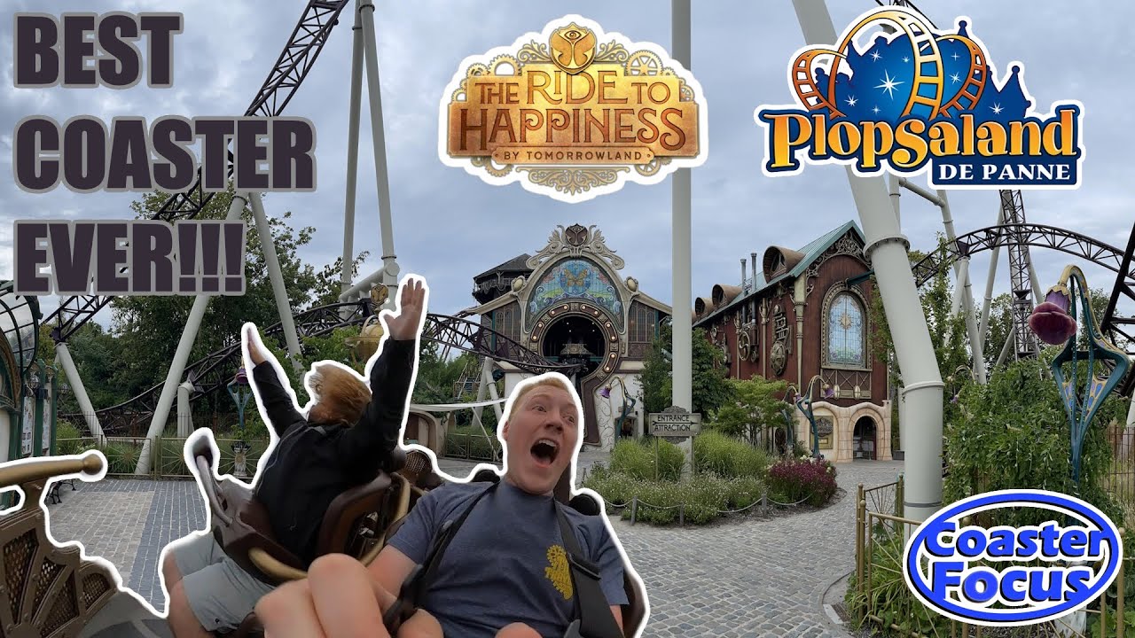 BEST Roller Coaster EVER! Ride to Happiness! Plopsaland De Panne Vlog, 2023 Europe Trip Part 7