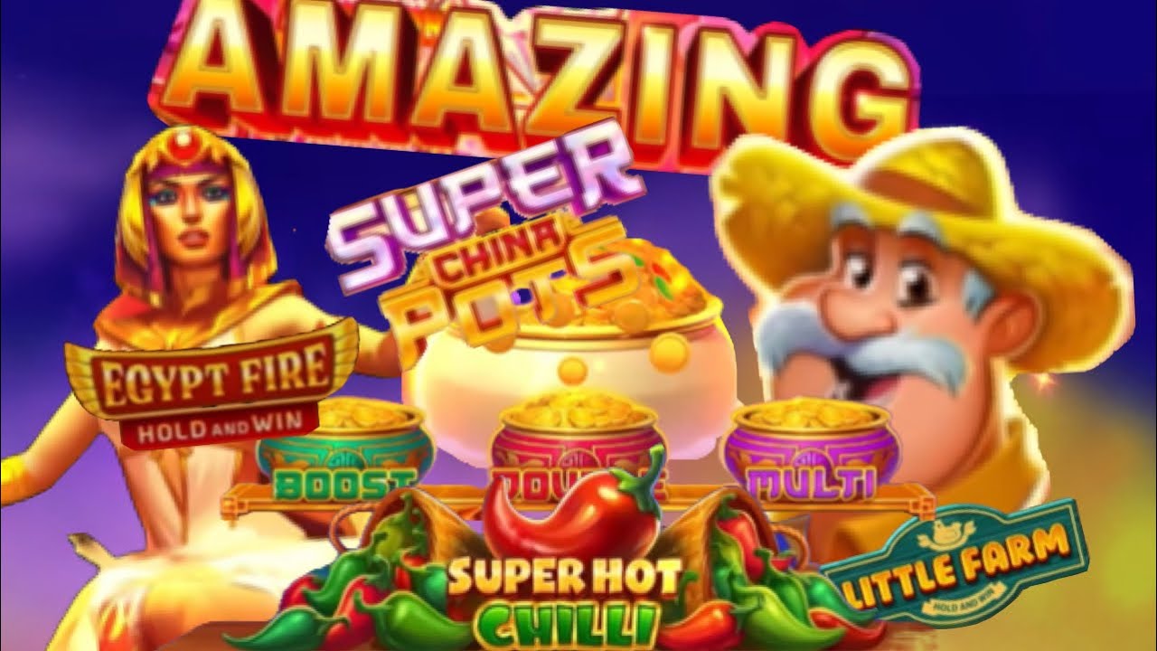 4 Slots,Super Pots, Chilis, Farm & Fire Spinning and 🎊 BIG WINNING 🎊 Playing on McLuck Casino