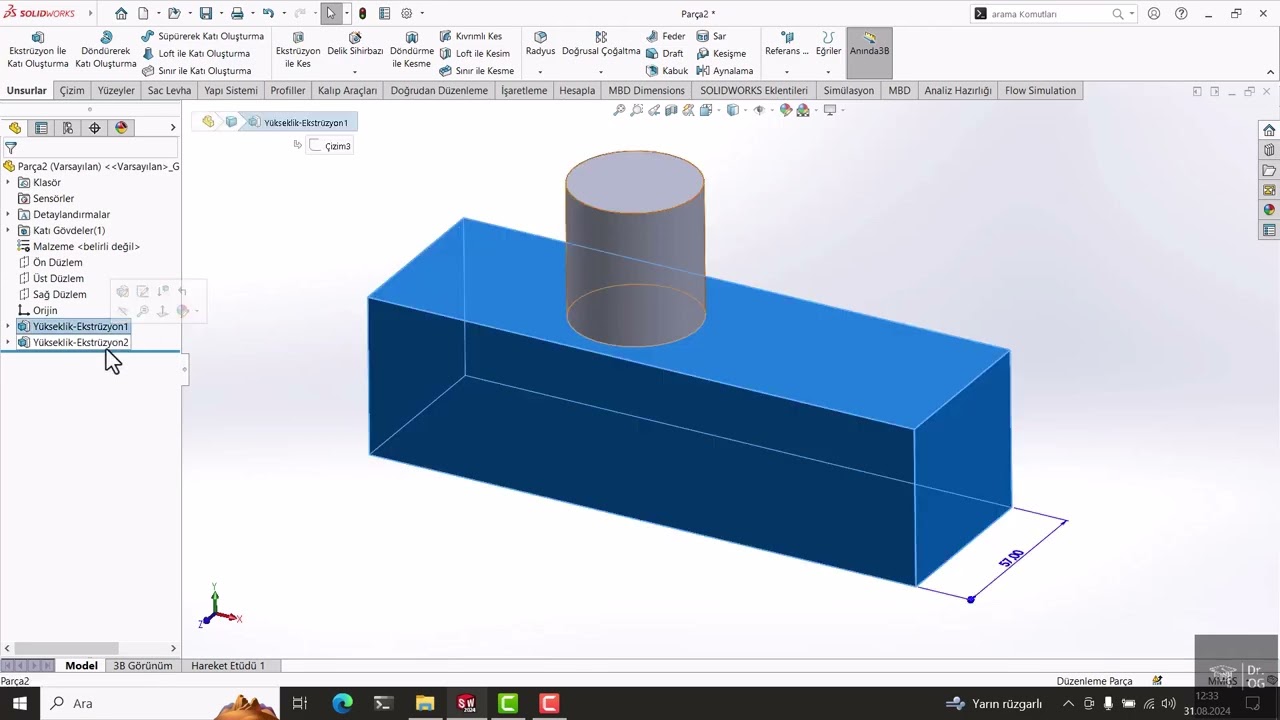 2 SolidWorks Feature Tools – Features, Solid Bodies, and Feature Tree Concepts