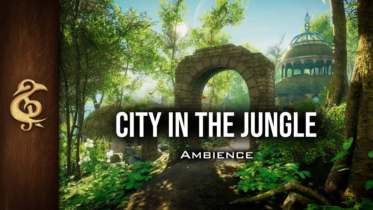City In The Jungle | Realistic RPG Ambience | 3 Hours