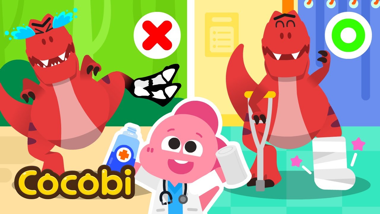 Go! Dinosaurs Rescue Team 🦖👩‍⚕️ + More Vet & Doctor Songs for Kids | Cocobi