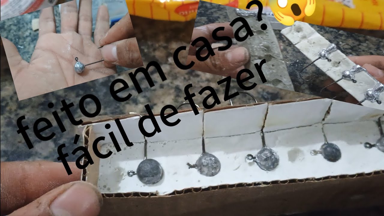 COMO FAZER (ANZOL JIG HEAD)  FACIL E PRÁTICO CONFIRA 👍👍 #jighead #pescador #pescaria #fyp