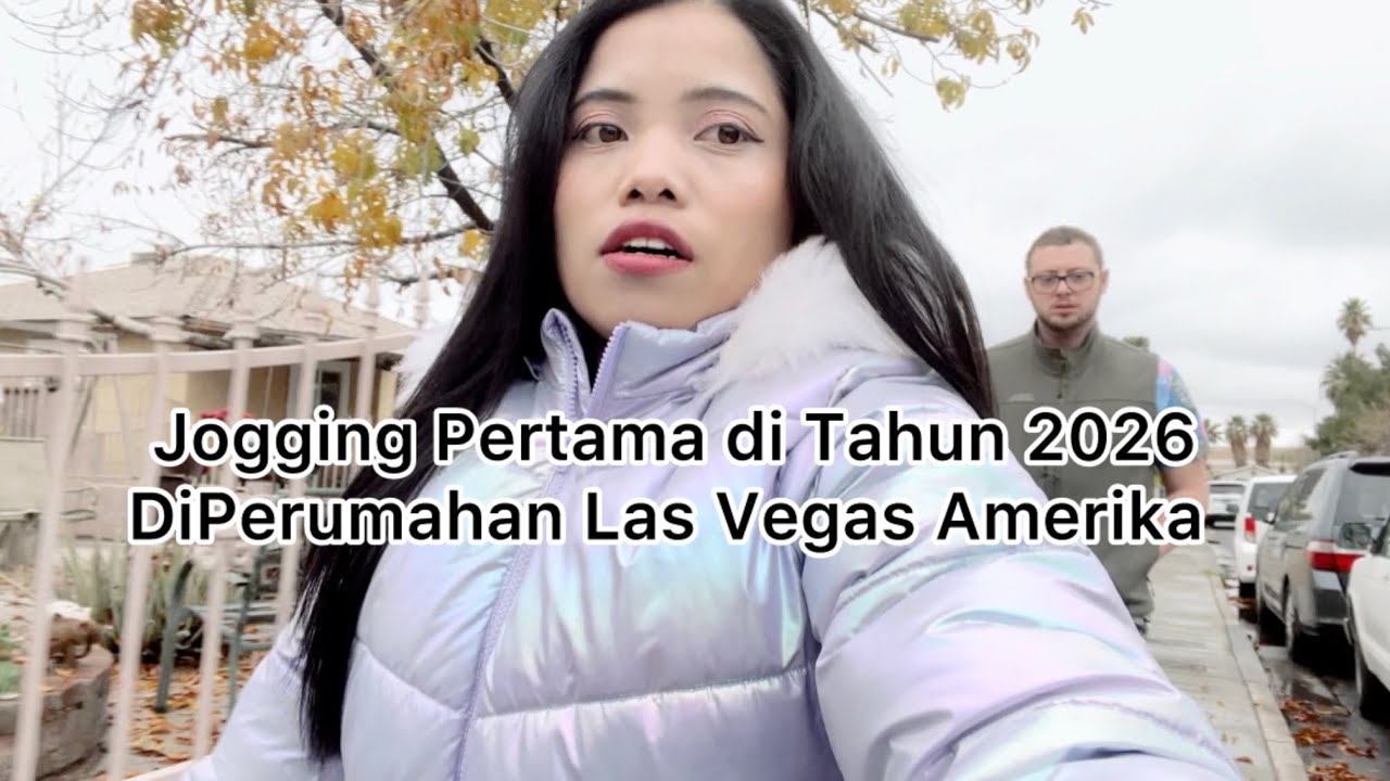 Jogging Pertama di Tahun 2026 di Perumahan Las Vegas | Desima di Amerika #foryou #lasvegas 