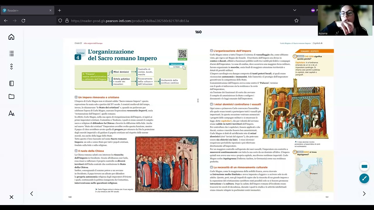 L'organizzazione del Sacro romano Impero (pag. 160-161-162)