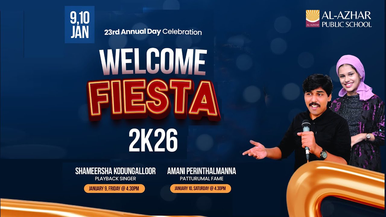 AL-AZHAR Public School 23rd Annual Day || FIESTA 2K26 || 10-01-2026