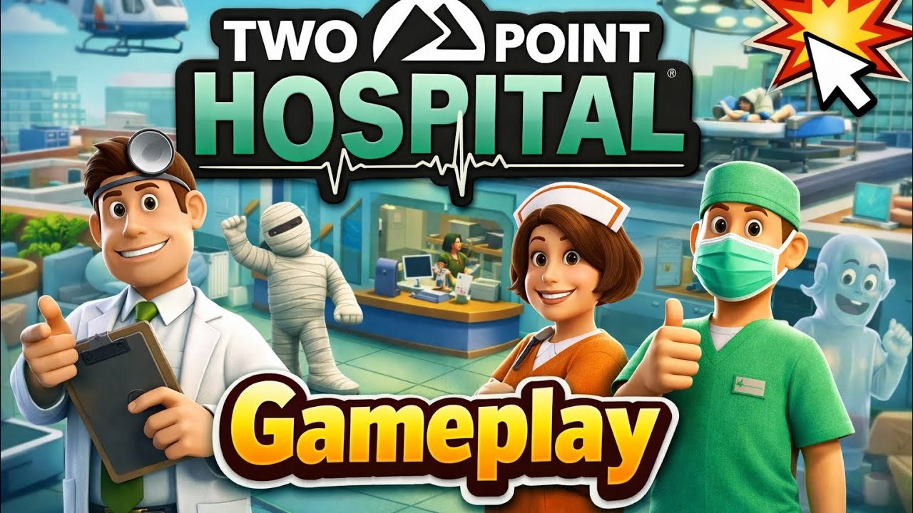 Two Point Hospital (PS5) aperçu du début du jeu ! 🌟😎❤️