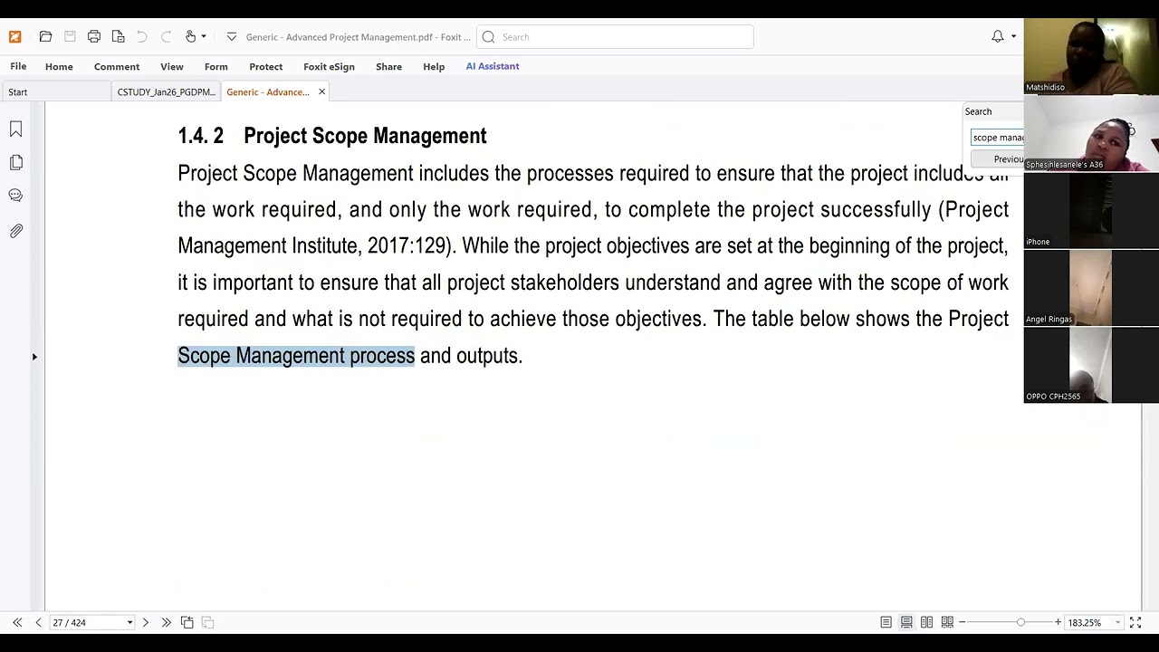 Advanced project management Assignment run through 