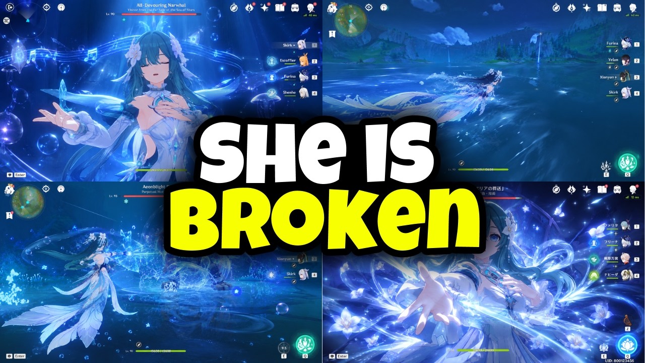NEW 7.1 LEAK!!! VODYANITSA FULL KIT &mdash; Snezhnaya's CRAZIEST Support!? - Genshin Impact