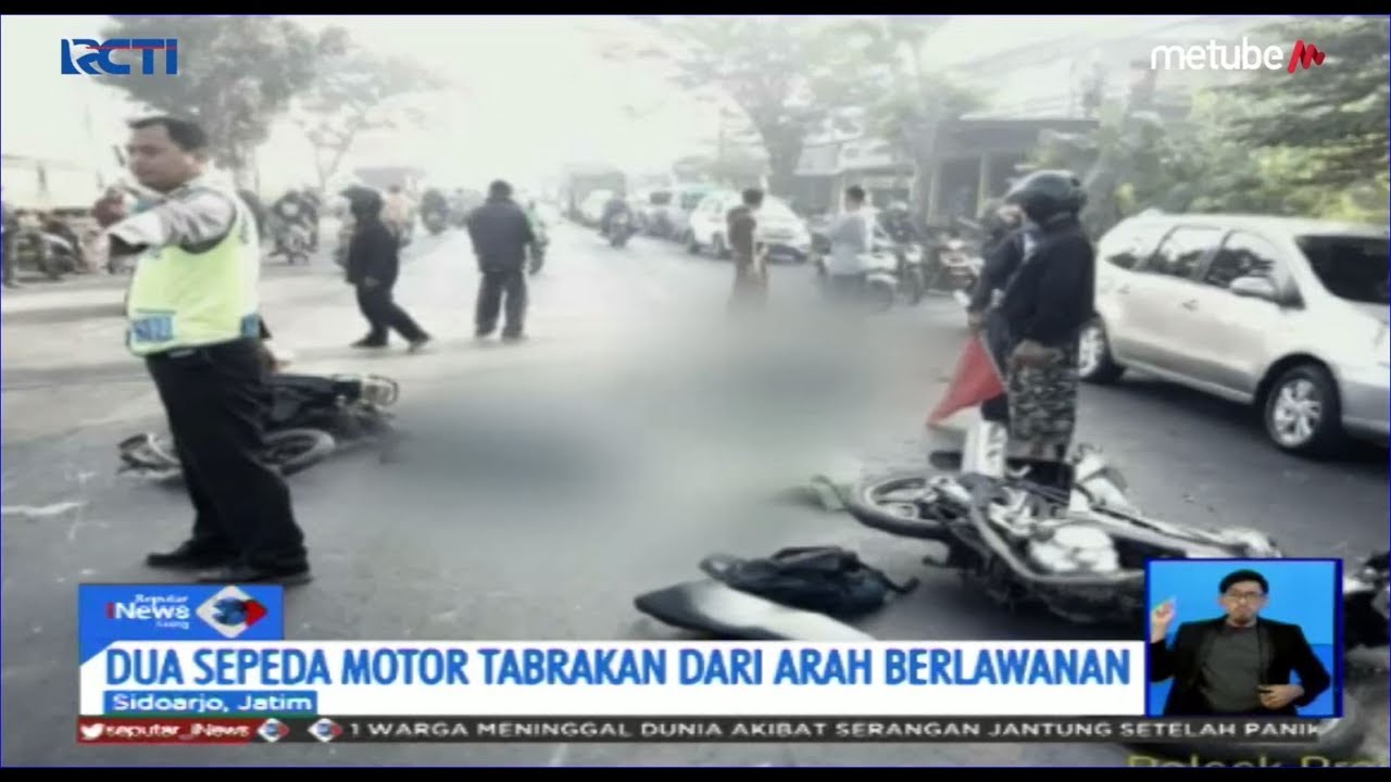 2 Pengendara Motor di Sidoarjo Tewas usai Tabrakan dari Arah Berlawanan - SIS 03/08