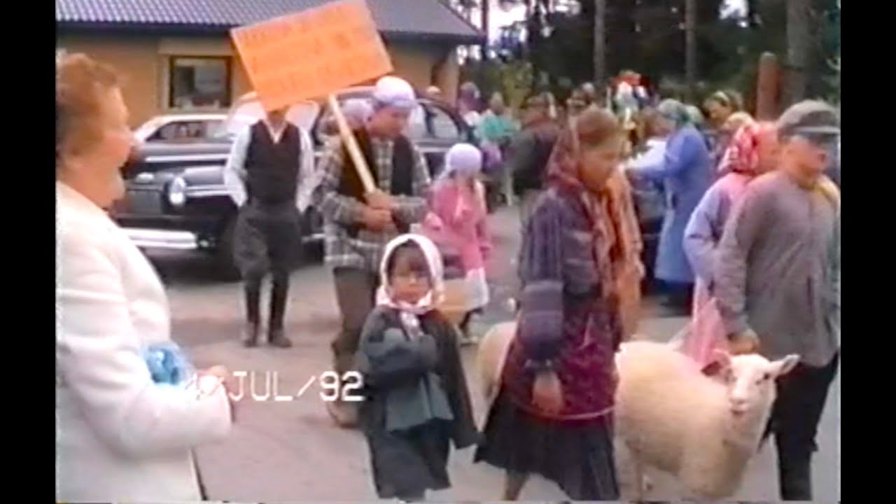 4.7.1992: Sonkajärvi 70 vuotta-juhlakulkue / Grand parade to celebrate Sonkajärvi's 70th anniversary