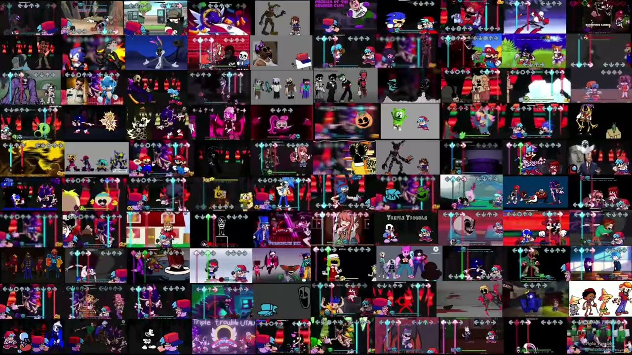 Hundred-trouble (TRIPLE TROUBLE BUT ITS A MASHUP OF 100 COVERS PLAYING AT ONCE!) BIGGEST MASHUP EVER