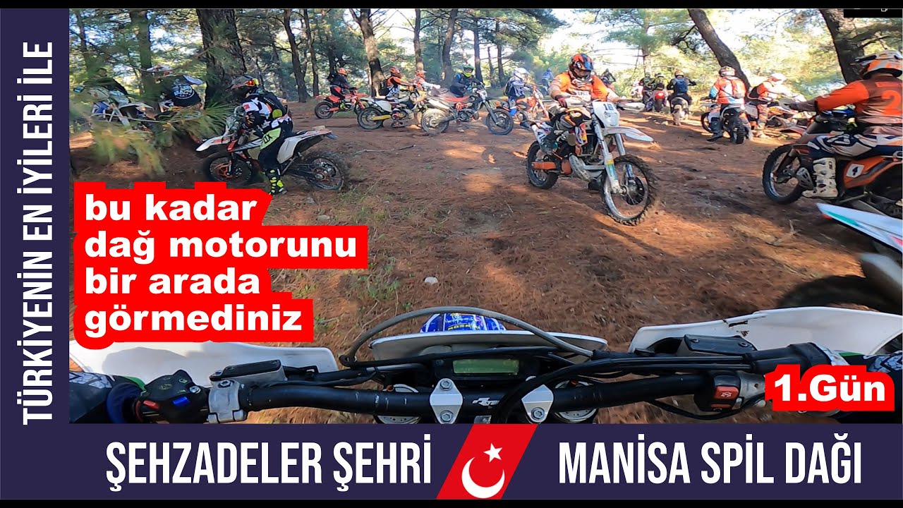 Türkiyenin en iyileri ile Masina Spil Dağı Enduro Gezisi 1. Gün ( Türk Enduro Buluşması )
