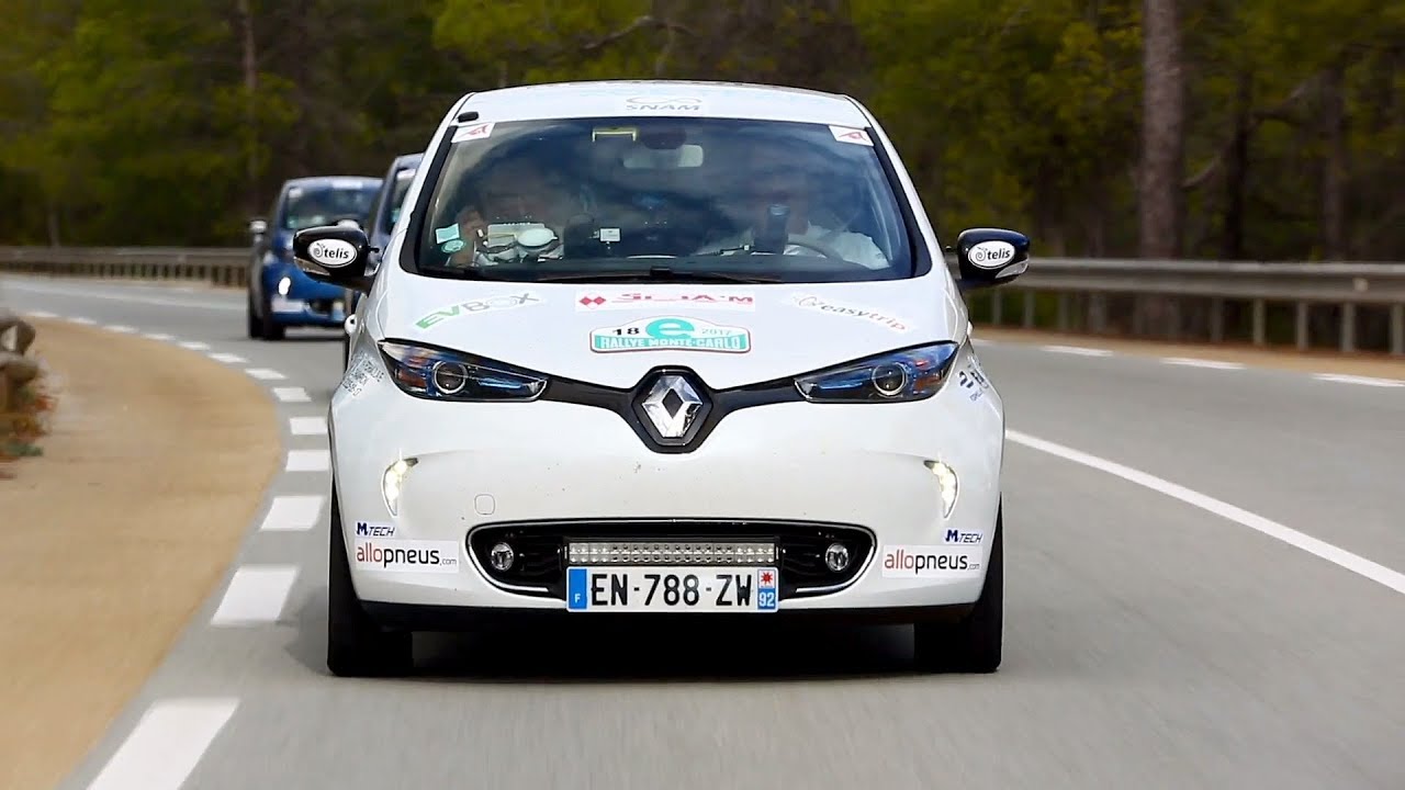 Renault Zoe at the Monte Carlo eRally