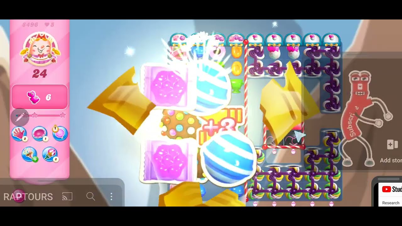 Candy Crush Saga Level 8496 UFOlicious! Mastery on the First try!