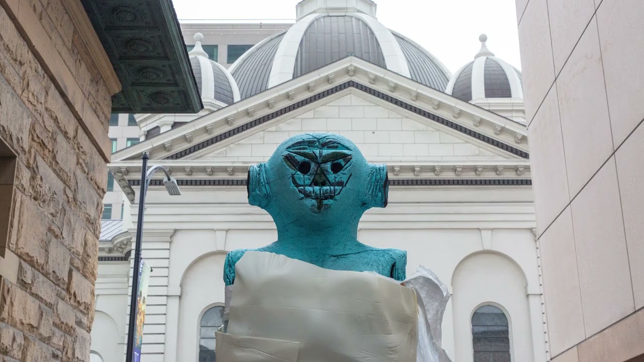 Behind-the-Scenes: Installation of Huma Bhabha's Receiver