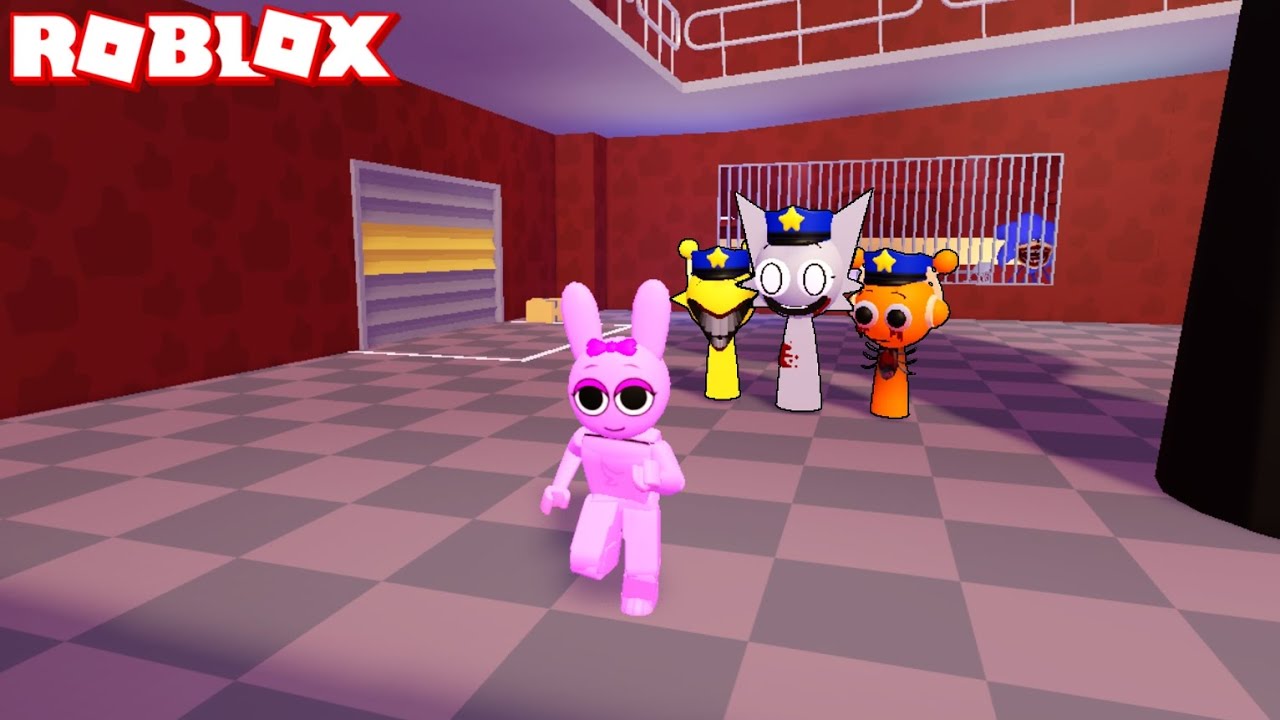 Sprunki Pinki Played Sprunki Phase 2 Prison Run Obby in ROBLOX | Incredibox Sprunki | Gameplay