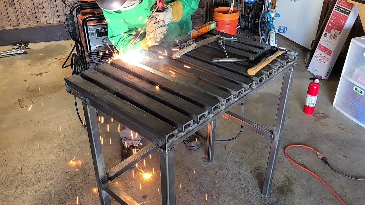 Building A Welding Table Time Lapse