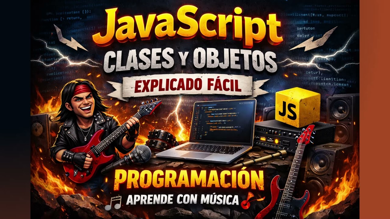 JavaScript: Clases y Objetos | Rock | Explicado fácil | Programación · Aprende con música 🎸