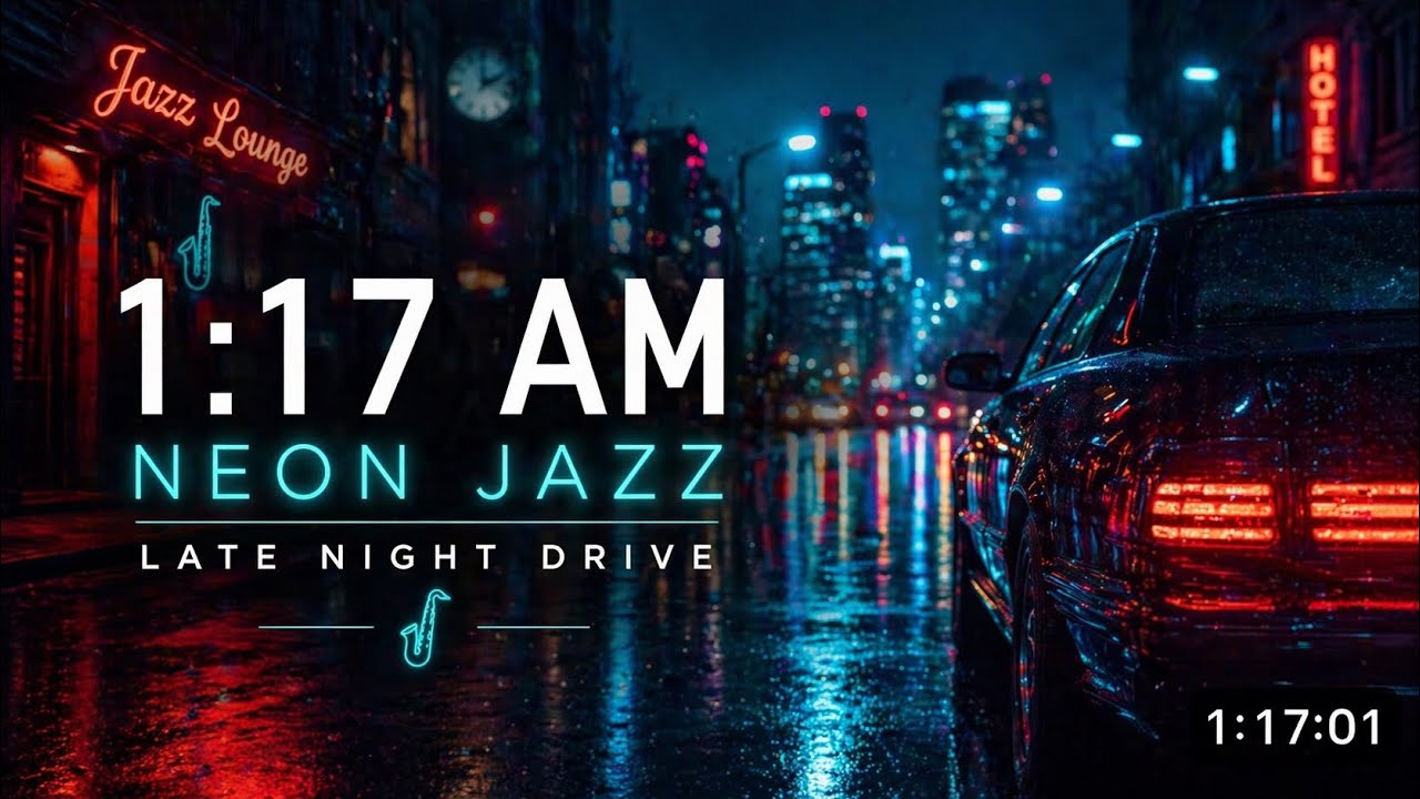 1:17 AM – Neon Night Drive | Smooth Jazz After Midnight