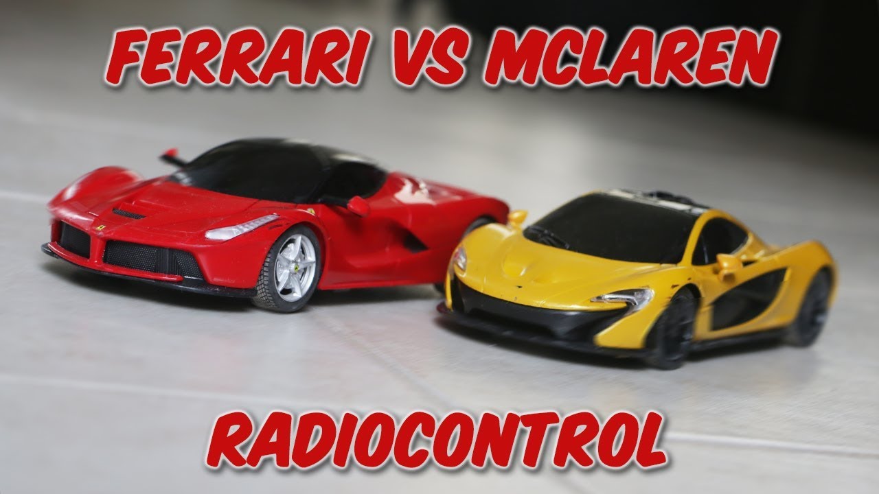 Mclaren vs Laferrari race RC Radiocontrol