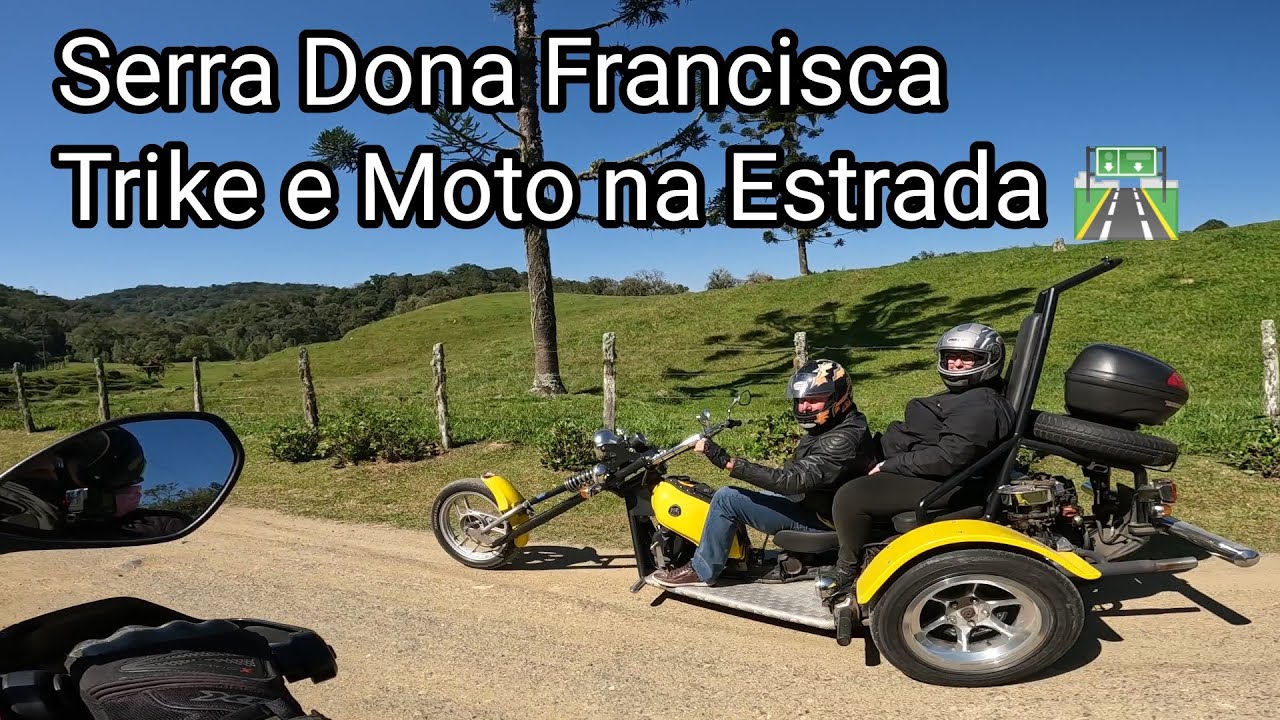 TRICICLO ou  MOTO   VAMOS COM OS 2 SERRA DONA FRANCISCA  SC418  1080HD