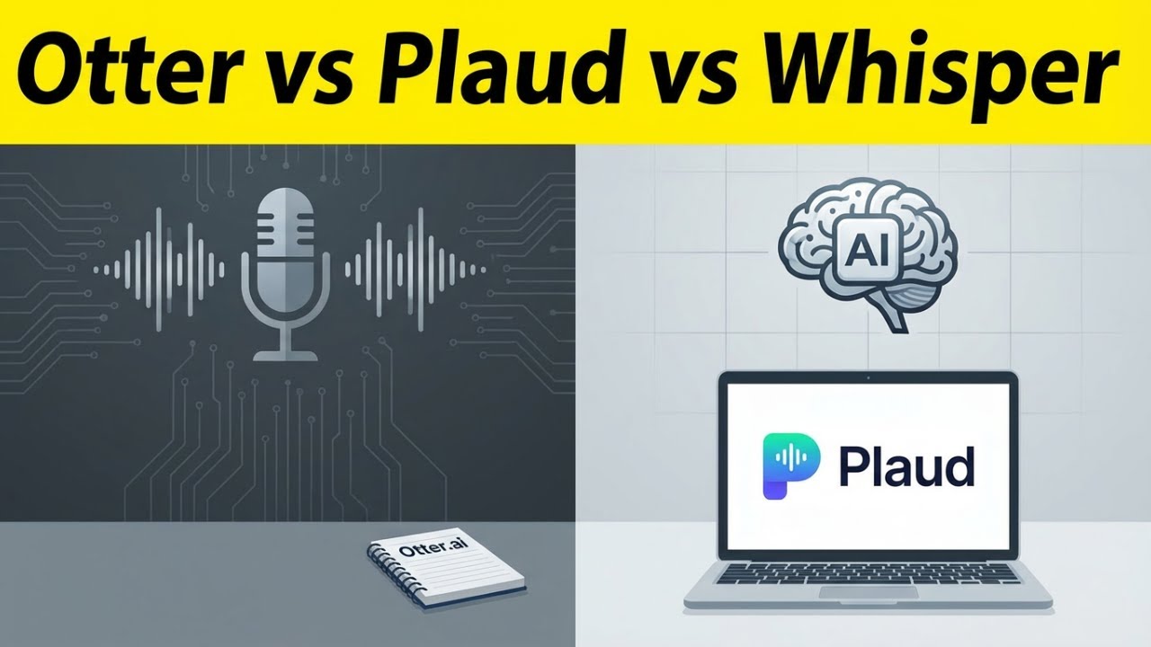 Otter.ai vs Plaud vs Whisper &ndash; Best AI Transcription Tool in 2026