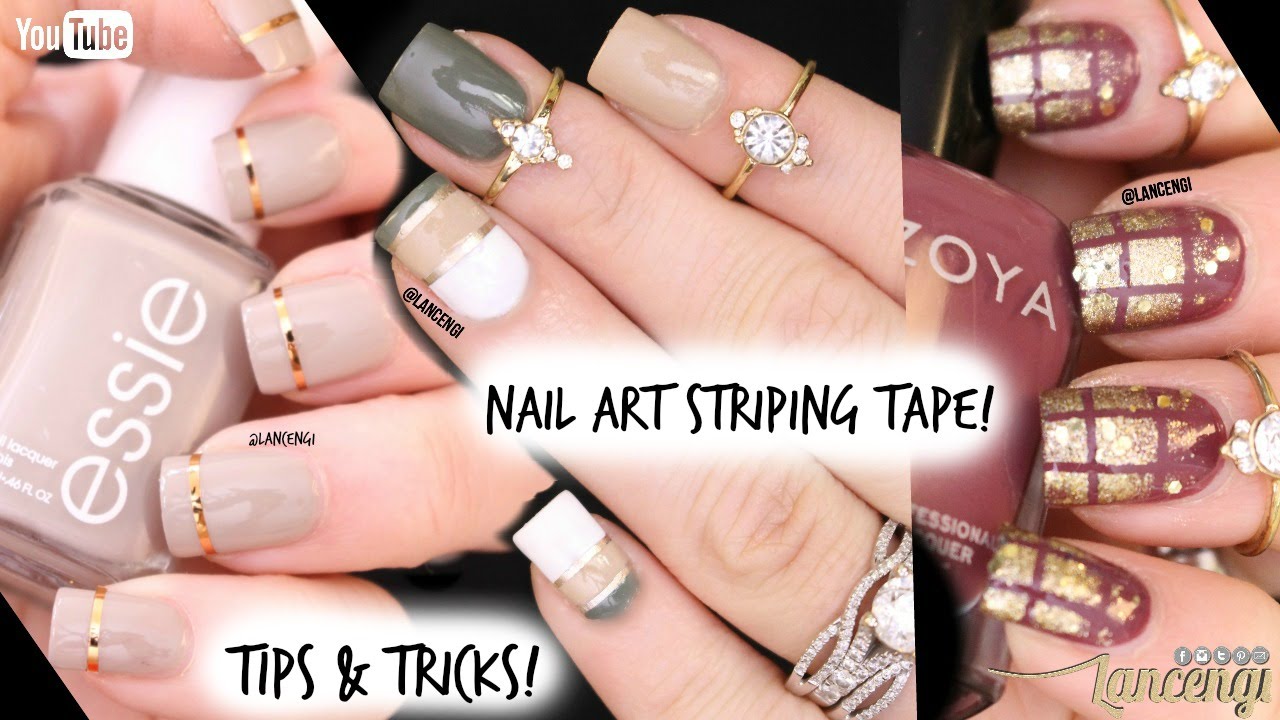 Tip & Tricks Nail Art Tape - DIY Cute & Easy Nail Art Designs for Beginners #35