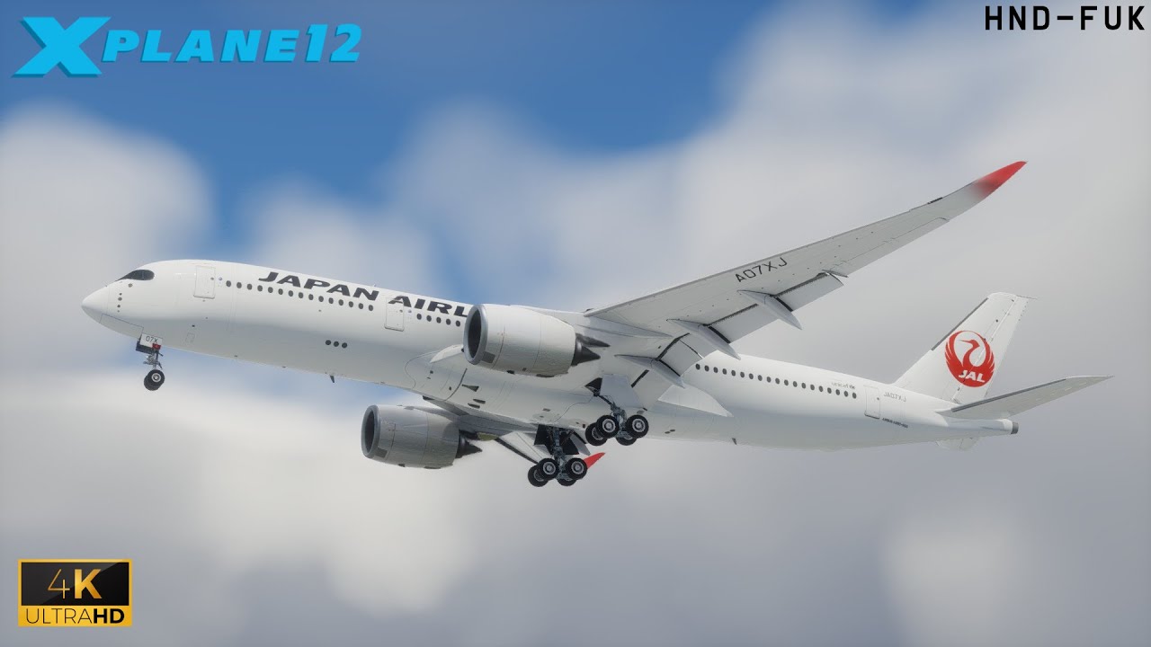 [X-plane 12] JAL A350 Tokyo to Fukuoka