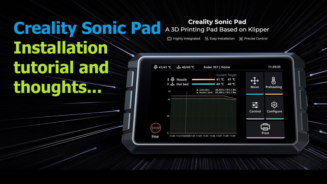 Установка Creality Sonic Pad на Ender 3 s1 и глубокие размышления
