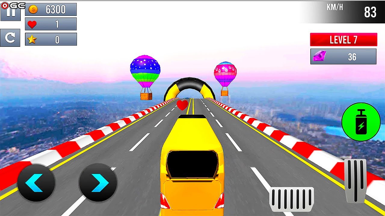 Bus Ramp Stunt Games Impossible Bus Driving Games - Android GamePlay