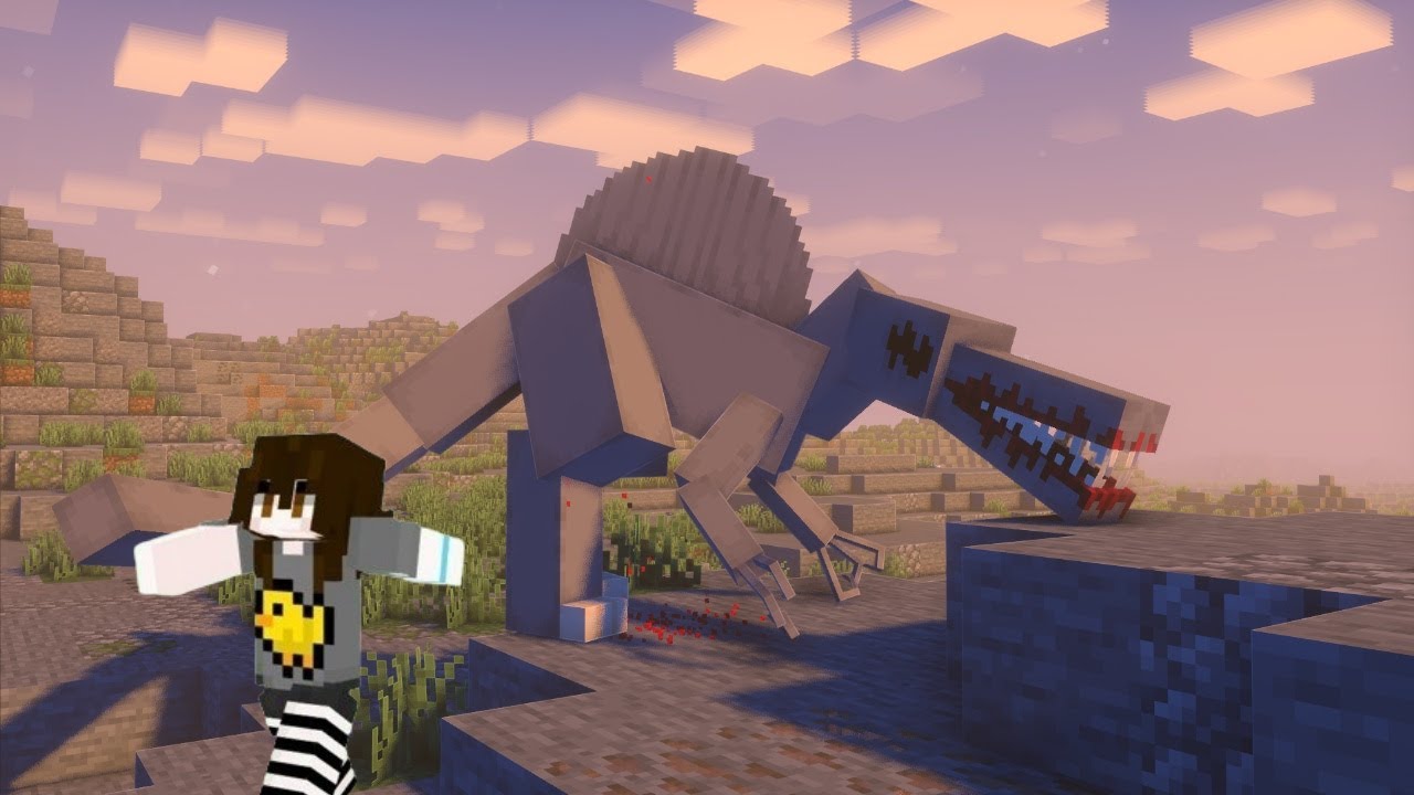 Esse mod Prehistoric Terrors é um mod de dinossauros no Minecraft é assustador