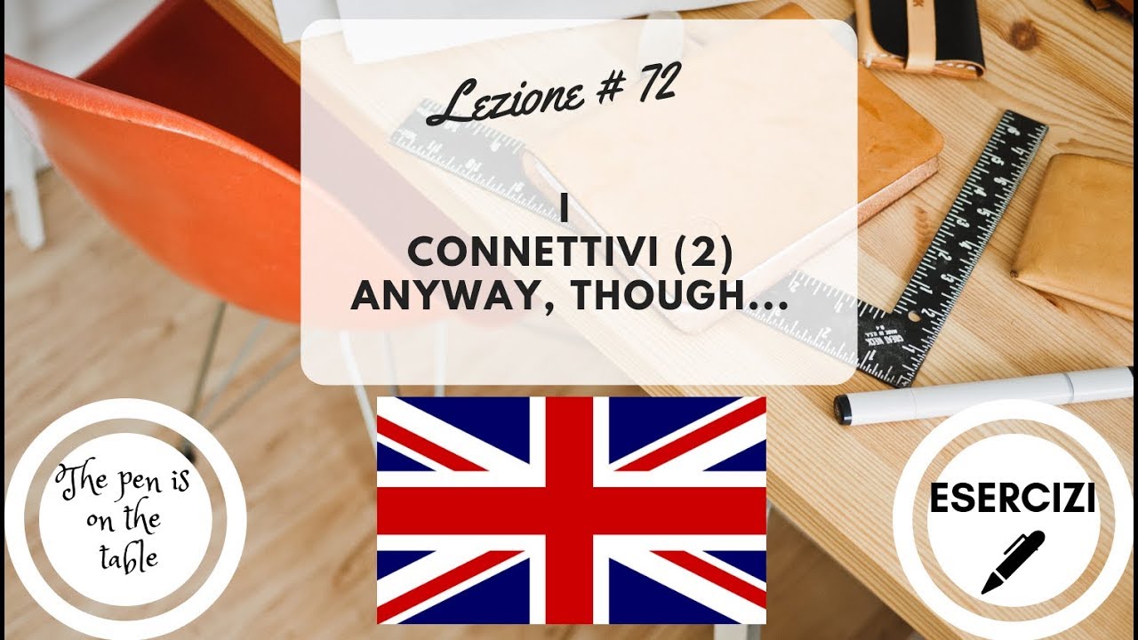 Lezioni di Inglese - Lezione 72: I CONNETTIVI (con esercizi)