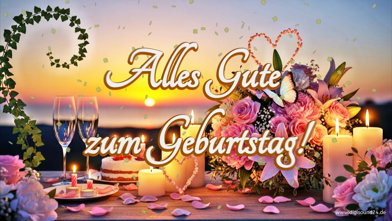 Wunderschöne Geburtstagsgrüße für einen besonderen Menschen. Zum Geburtstag viel Glück - original