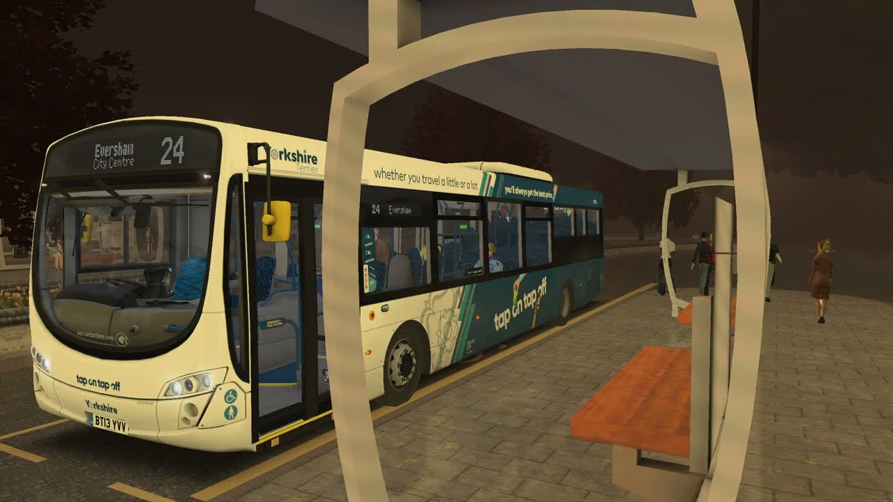OMSI 2 || 24 to Eversham || Veiling 3 || No Commentary || Yorkshire
