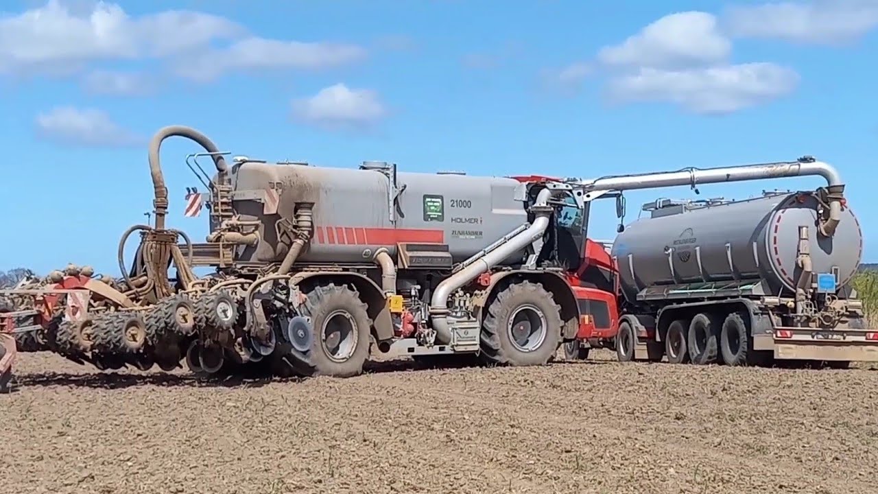 Gülle ausbringen Holmer Terra Variant585-Volmer strip till,Case Magnum290-Horsch Jocker