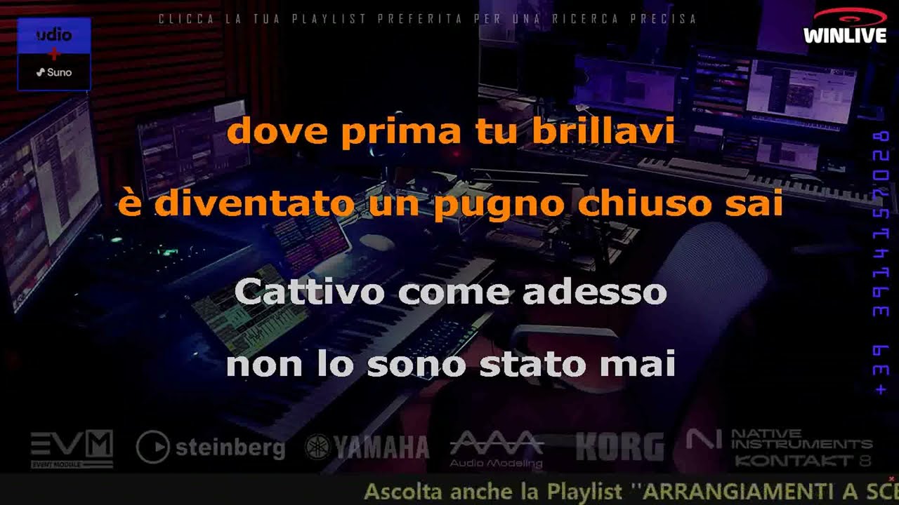 1412 Una carezza in un pugno KARAOKE (Kizomba Version) con cori (3 versioni in descrizione)