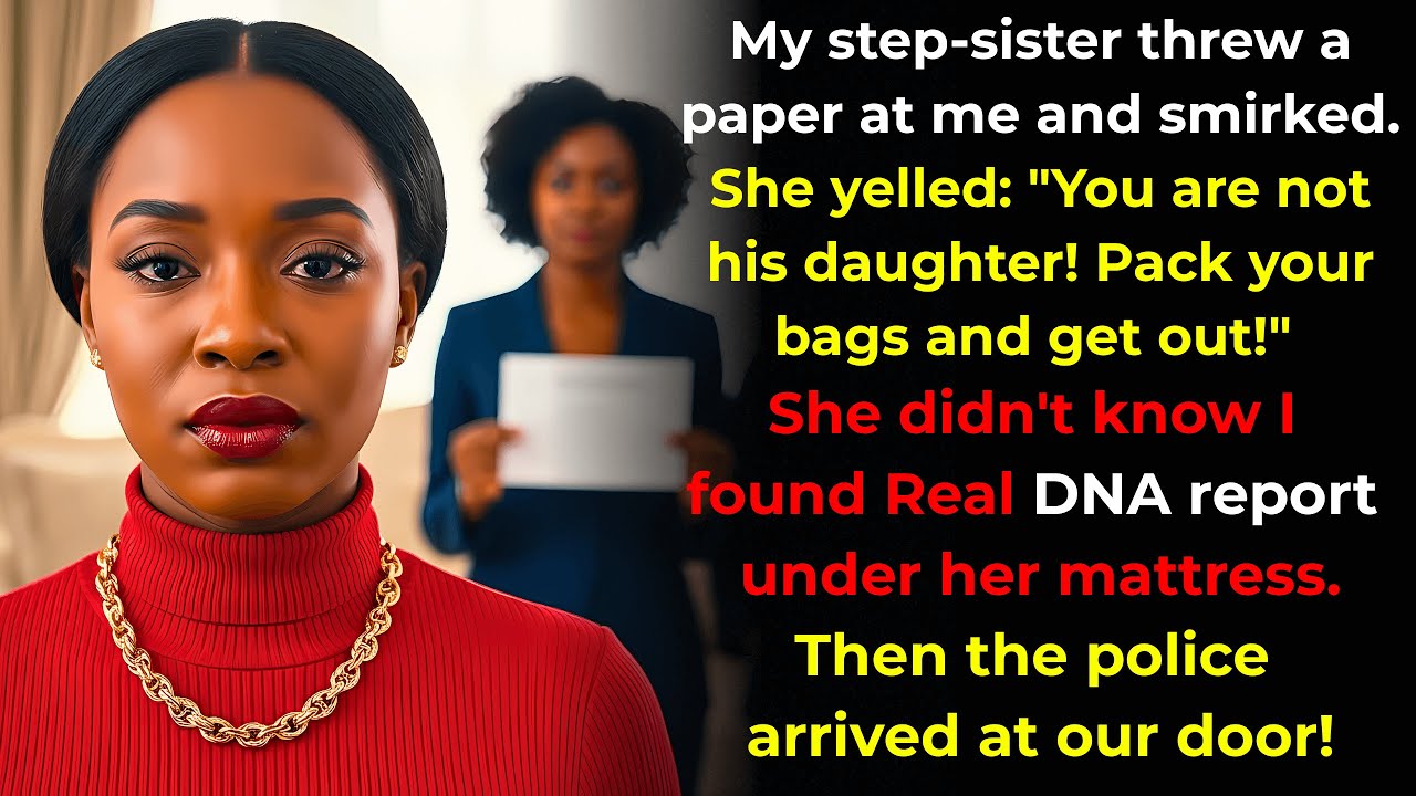 My step-sister smirked You are not his daughter! Get out! I found real DNA report. after 1 Hour..